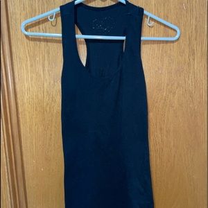 womens small black tank top